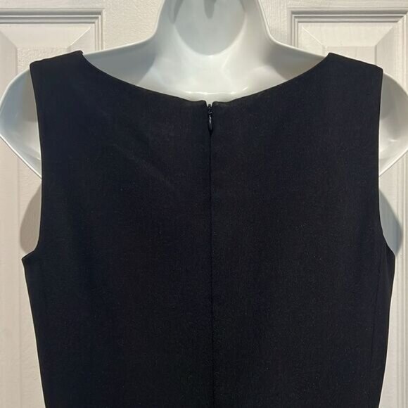Loft Ann Taylor Black Sleeveless Shift Dress Size 8P - Picture 5 of 10